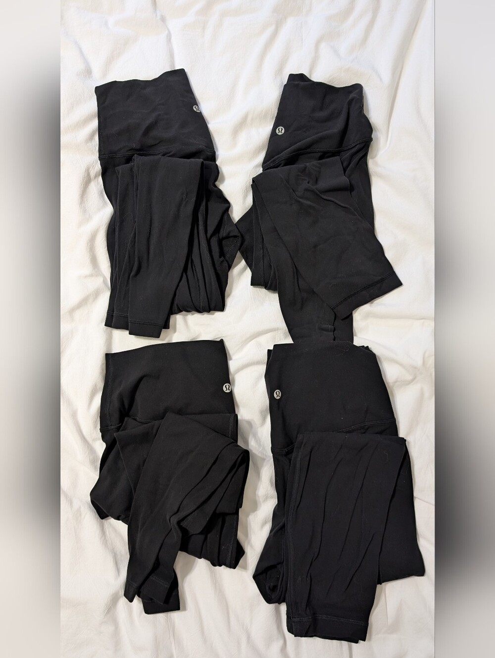 4 Black Lululemon Align Pants Bundle